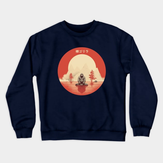 Zen Gorilla Crewneck Sweatshirt by Cinnamon Skies